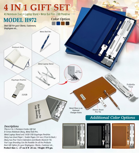 4 in 1 Gift Set with 32gb Pendrive. 972
