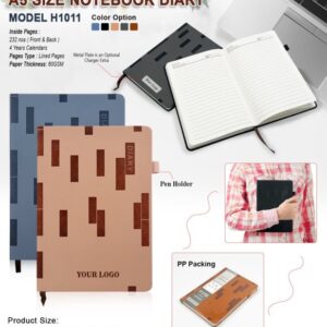 A5 Size Notebook Diary 1011