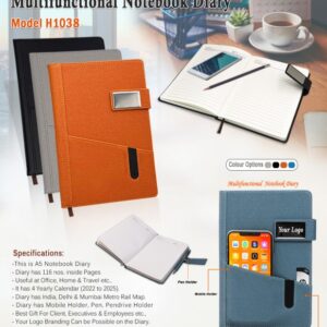 A5 Size Notebook Diary 1038