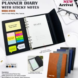 Planner Diary with Sticky Notes 1028