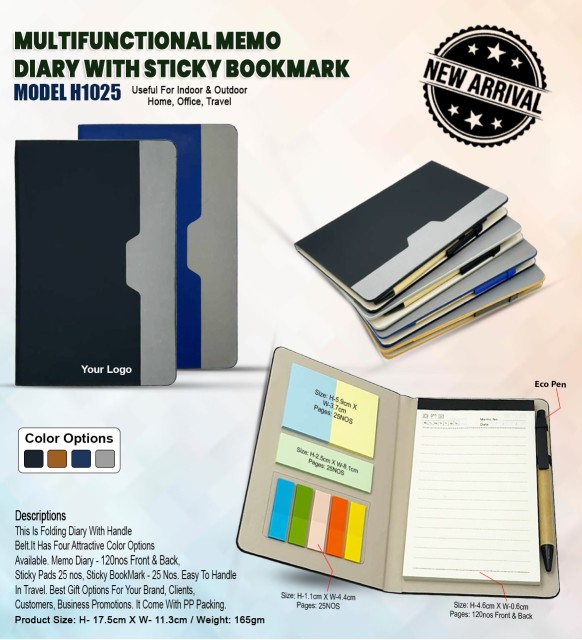 Note Pad with Sticky Notes 1025