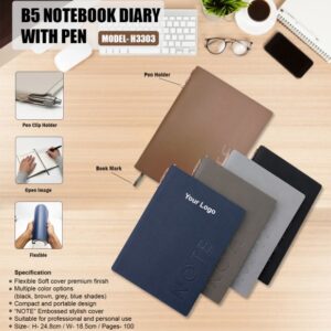 B 5 Diary with Ball Pen 3303